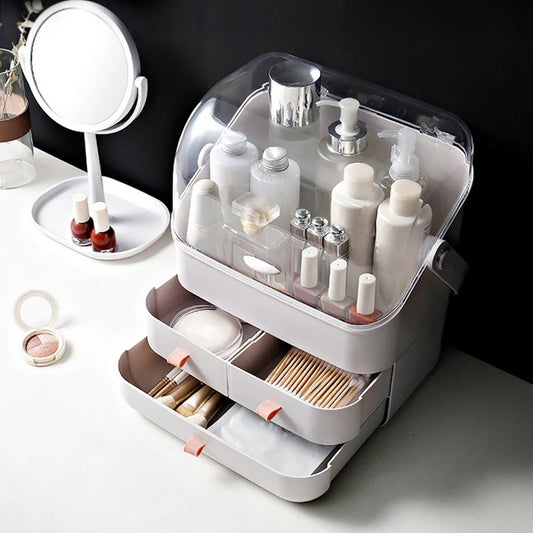 Caja organizadora de maquillaje