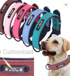 Collar de cuero para perros