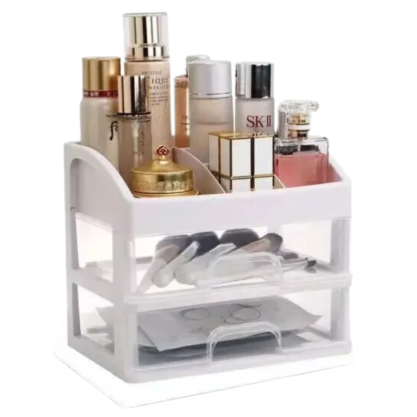 Caja organizadora de maquillaje