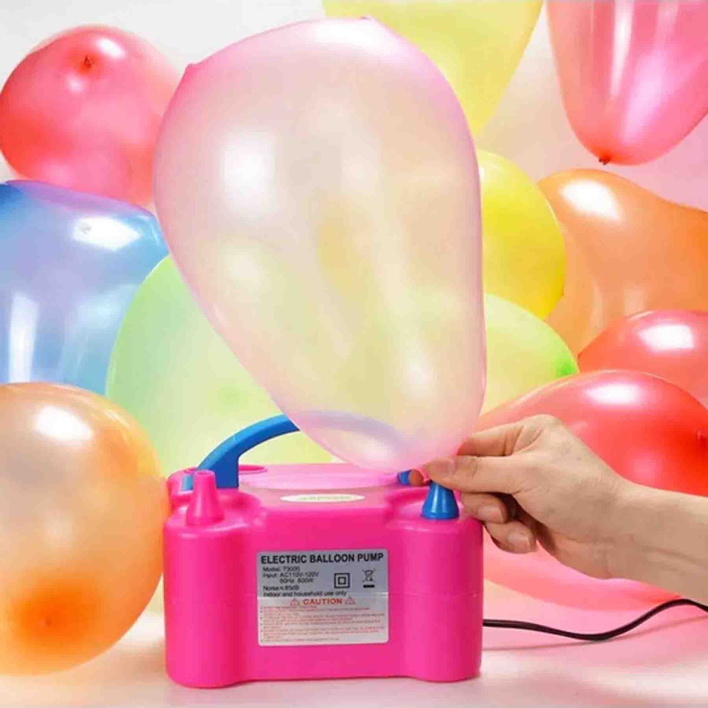 Inflador De Globos Eléctrico 2 Inyectores